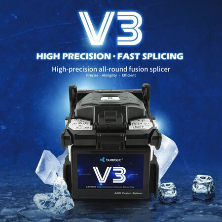 FO TUMTEC V3 Fusion Splicer Fiber Optic – Alat Penyambung Kabel Optik Presisi Tinggi