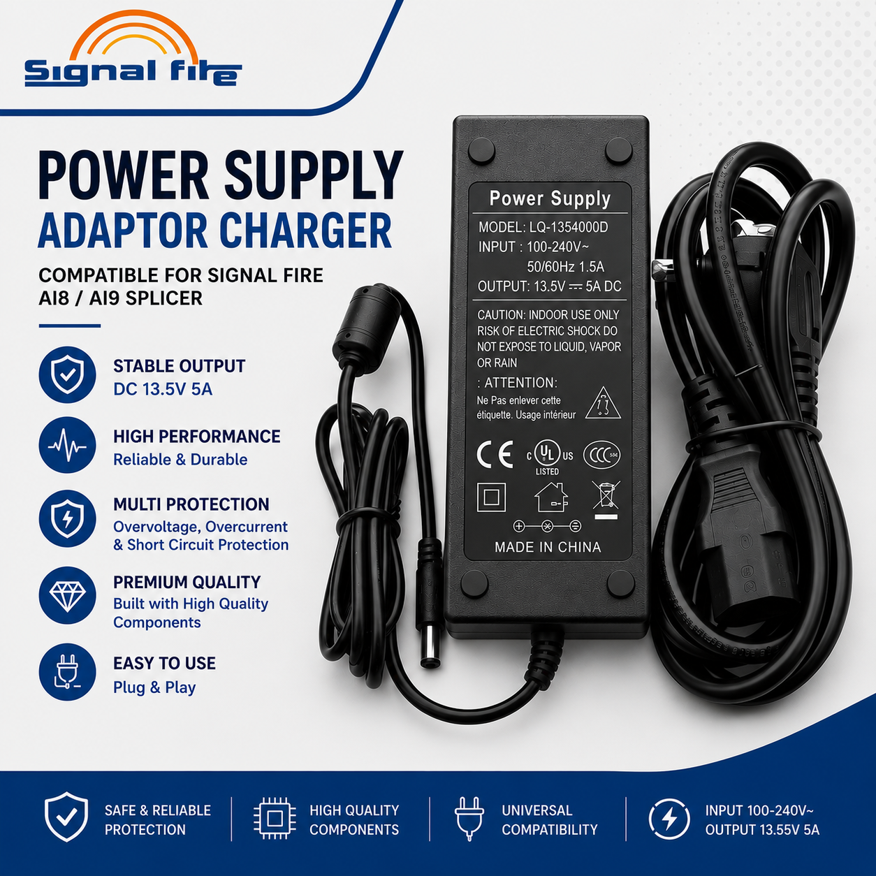 FO - Power Supply Adaptor Charger Signal Fire Ai8 Ai9 Splicer