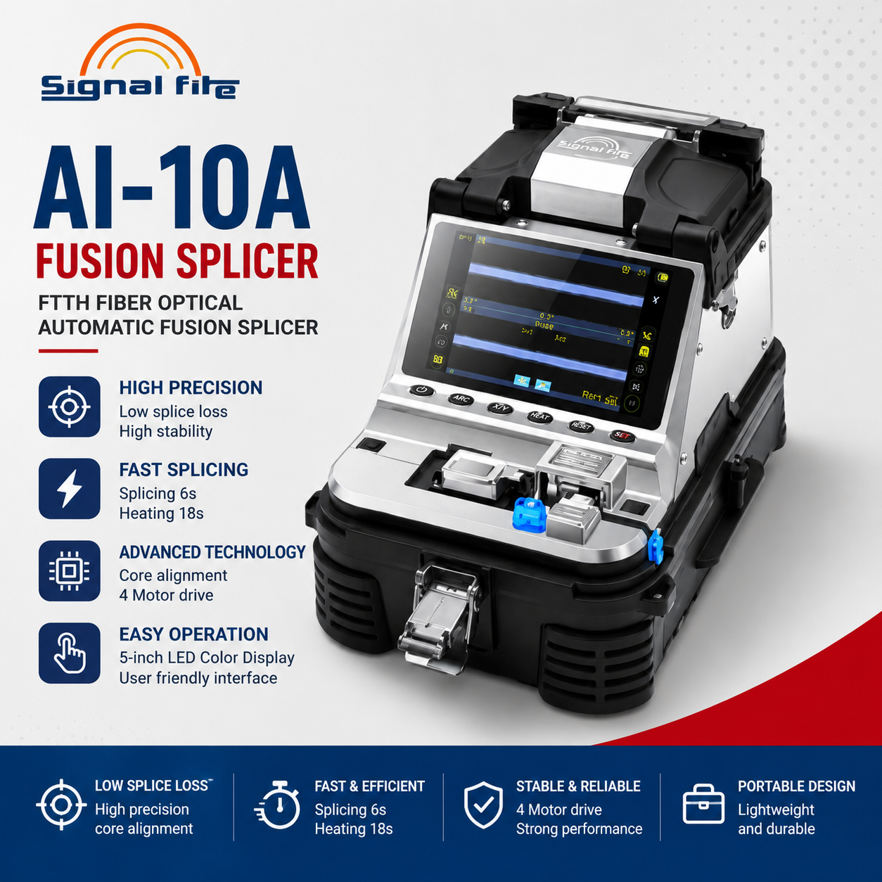 FO - Signal Fire AI-10A FTTH Fiber Optical Automatic Fusion Splicer