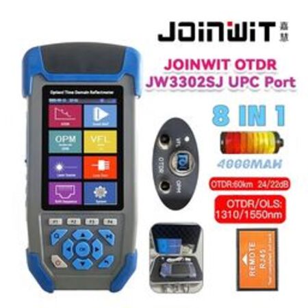 FO - Joinwit Mini OTDR JW3302SJ 1310/1550 SC/FC Optical Time Domain Reflectometer Cable Tester Alat Ukur Kabel Optik FO