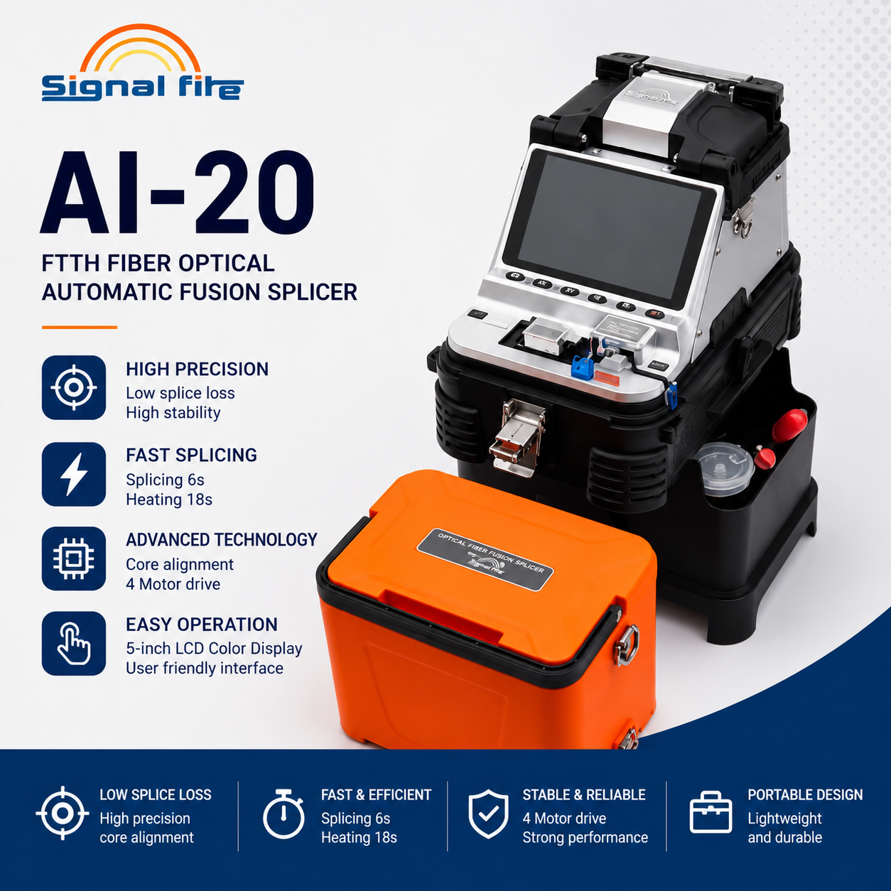 FO - Signal Fire AI-20 FTTH Fiber Optical Automatic Fusion Splicer