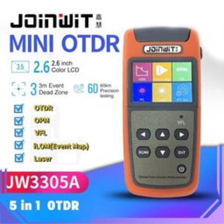 FO - Joinwit Mini OTDR JW3305A 1550 SC-FC Optical Time Domain Reflectometer Cable Tester Alat Ukur Kabel Optik FO